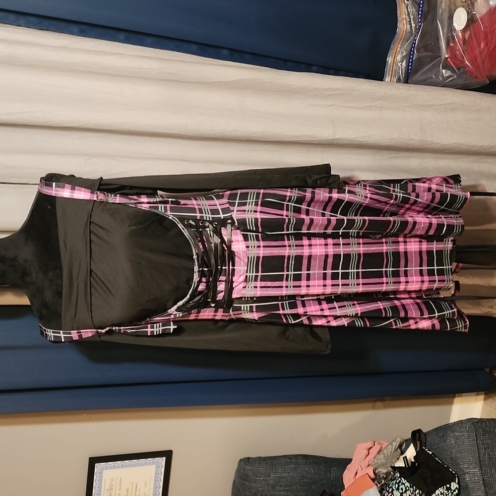 Rose gal 2 piece skirtall set